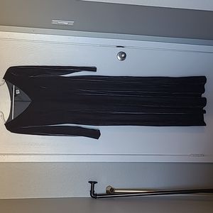 Vintage JSC Velvet long gray Dress. Size M